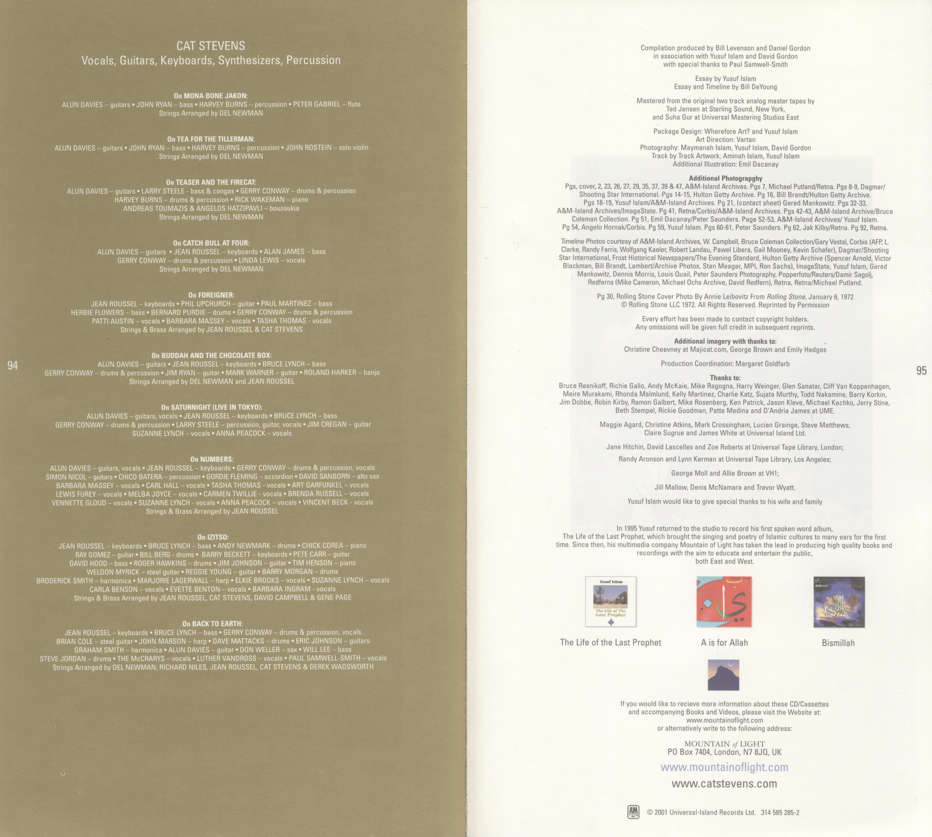 Cat Stevens  The Boxset : Booklet49